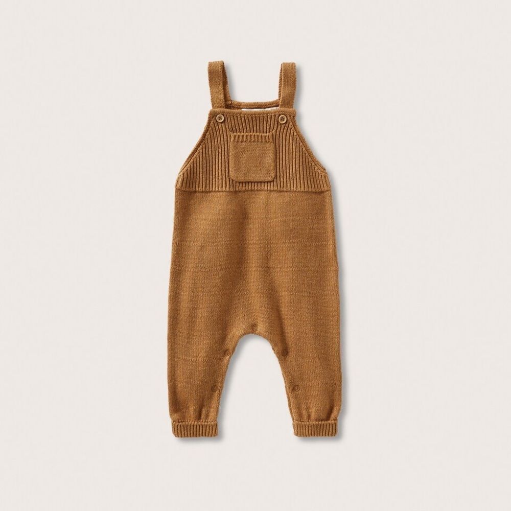 Mango Long knitted dungarees Overall size 9-12 months